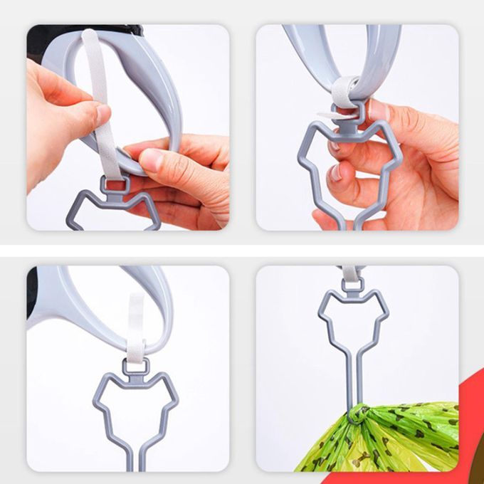 Hands Free Dog Poop Bag Holder Waste Bag Carrier Adjustable Grey