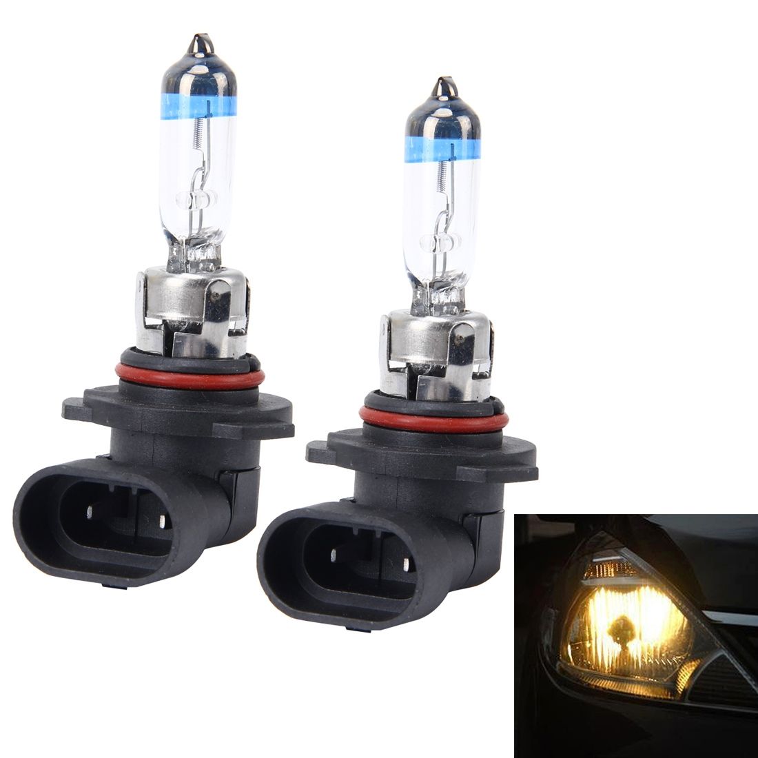 2 PCS 9005 55W 1700 LM 4300K HID Bulbs Xenon Lights Lamps