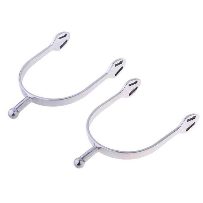 1 Pair Stainless Steel Horse Spurs Horse Riding Training Spurs