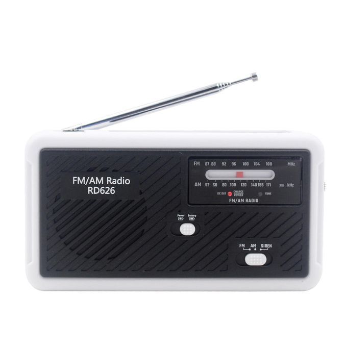 Emergency Radio Solar Power Dynamo Crank AM/FM Alert Radio & LED Lamp