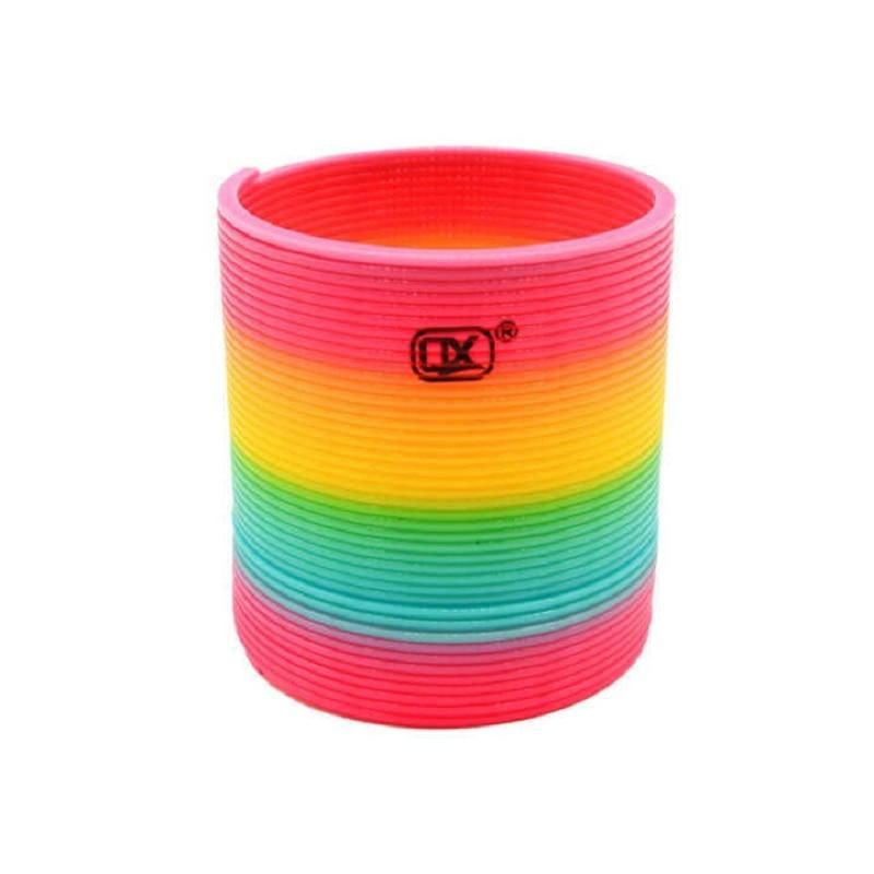 Color Rainbow Circle Funny Magic Toys Early Development Educational Folding Plastic Spring Coil Children Creative Magical Toys