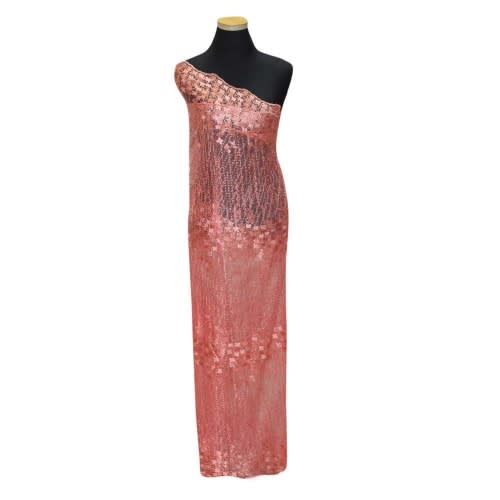 Tulle Lace - Peach - 5yards