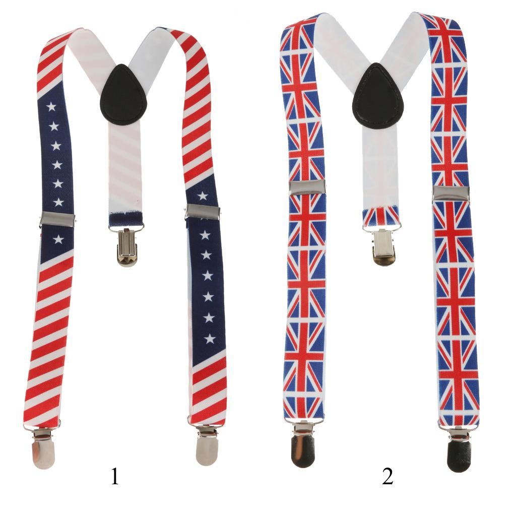 2pcs Print Suspenders Belts For Kid Fancy Dress  Children