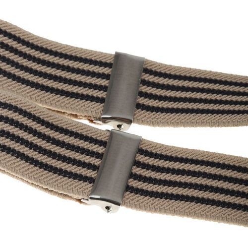NEW - Suspender Clip-on Braces And Bow Tie Set For Baby Toddler Khaki