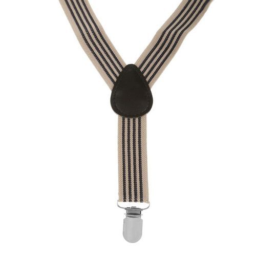 NEW - Suspender Clip-on Braces And Bow Tie Set For Baby Toddler Khaki