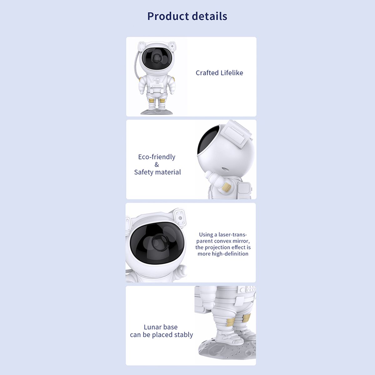 USB Astronaut Projector Starry Sky Galaxy Stars Projector