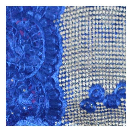 Tulle Lace - Mixed Purple And Blue 5 Yards