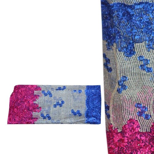 Tulle Lace - Mixed Purple And Blue 5 Yards