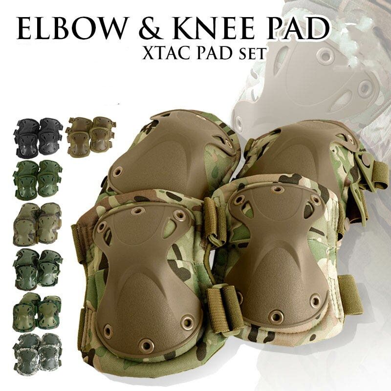 & Protection Elbow Military Knee Paintball Set Pads US Pads