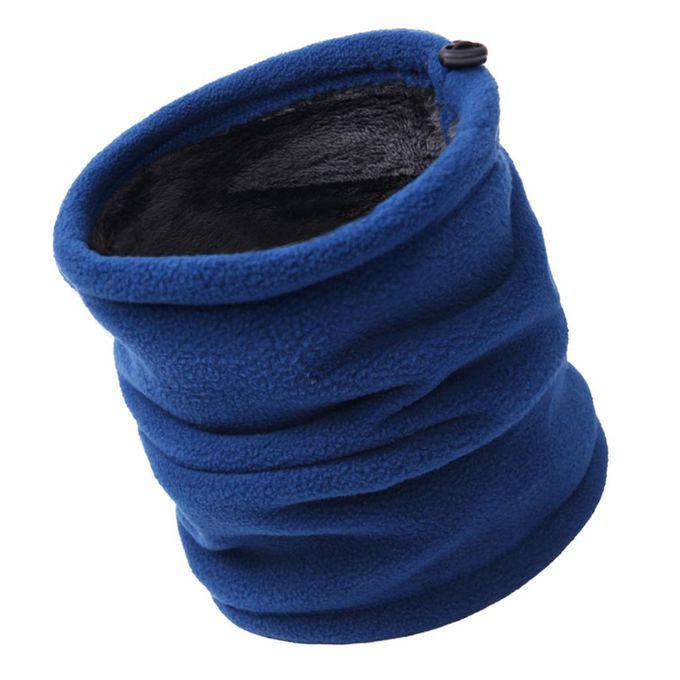 Thermal Neck Warmer Gaiter Thicken Fleece Winter Face Mask Blue