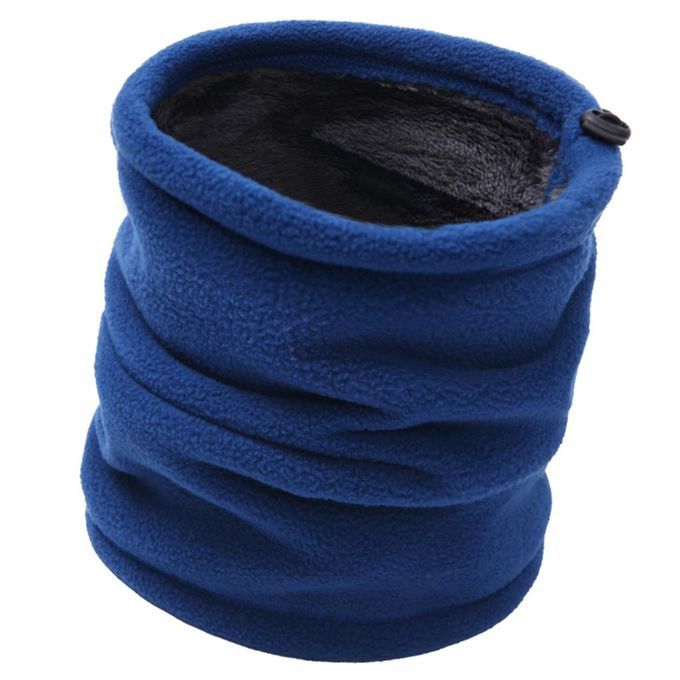 Thermal Neck Warmer Gaiter Thicken Fleece Winter Face Mask Blue
