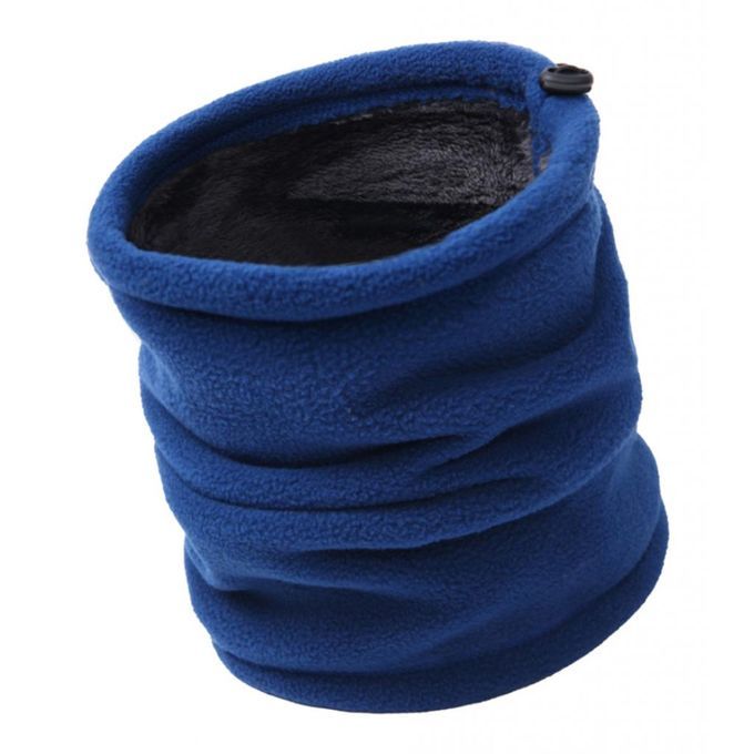 Thermal Neck Warmer Gaiter Thicken Fleece Winter Face Mask Blue