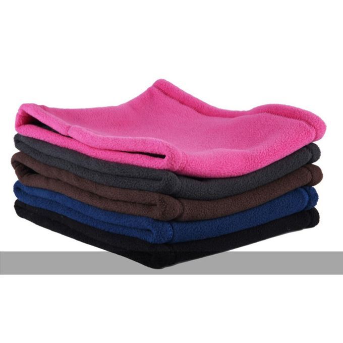 Thermal Neck Warmer Gaiter Thicken Fleece Winter Face Mask Blue