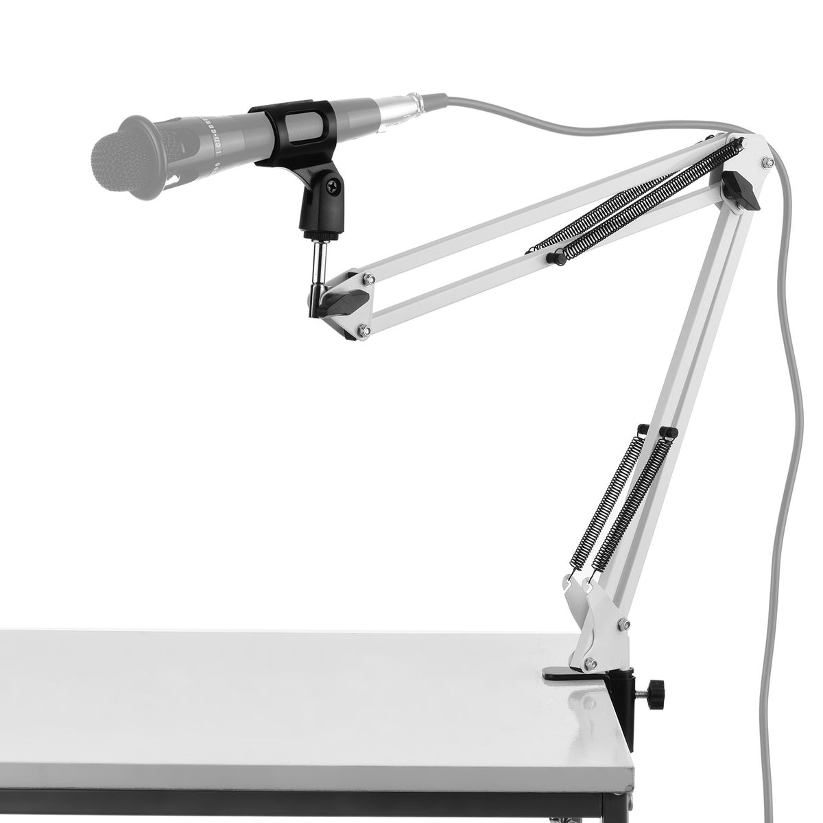 Microphone Stand Holder Table Lazy Bracket With Extendable