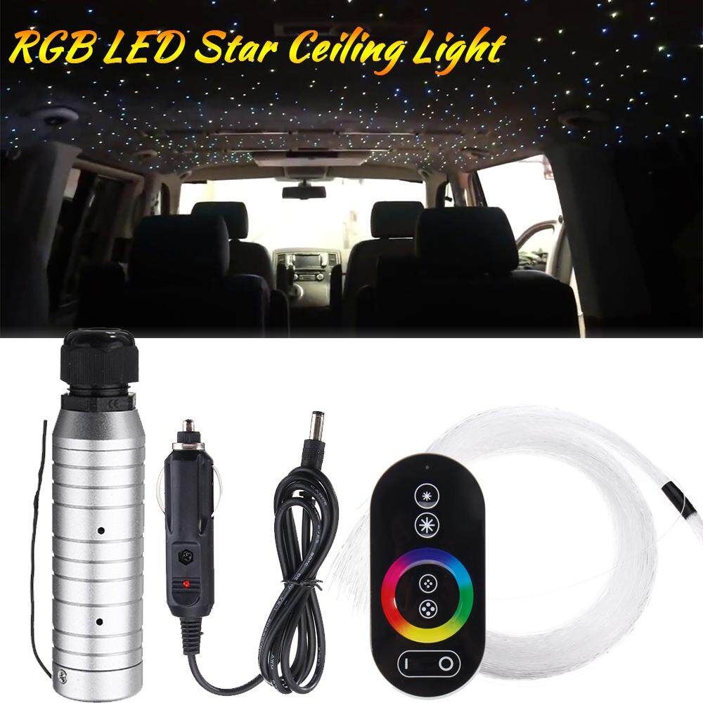 6W RGB LED Fiber Optical Star Light Touch Remote150 Pcs 12V Car Roof Lights