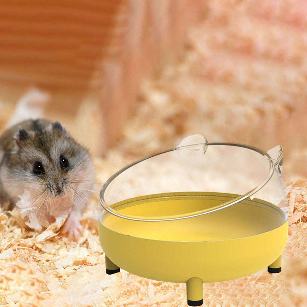 Hamster Sand Bath Box Shower Bathtub Removable Small