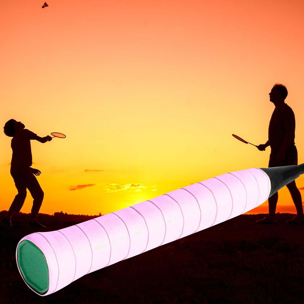 Badminton Grip Tape Tennis Racket Overgrip Band Red and White