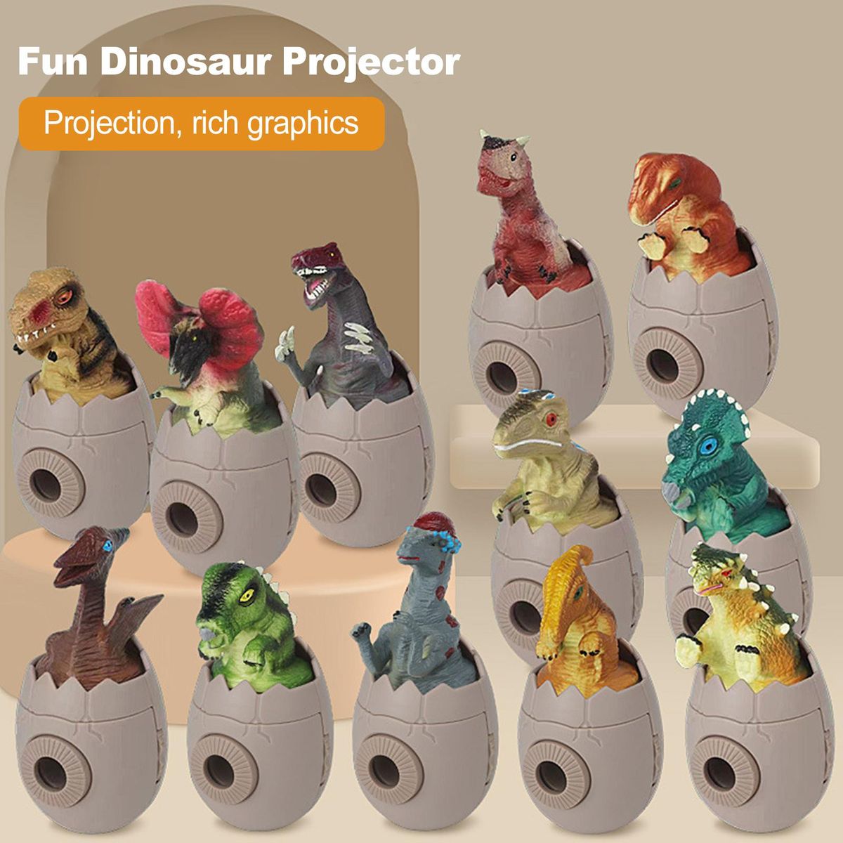 LED Dinosaur Hatching Egg Educational Toy