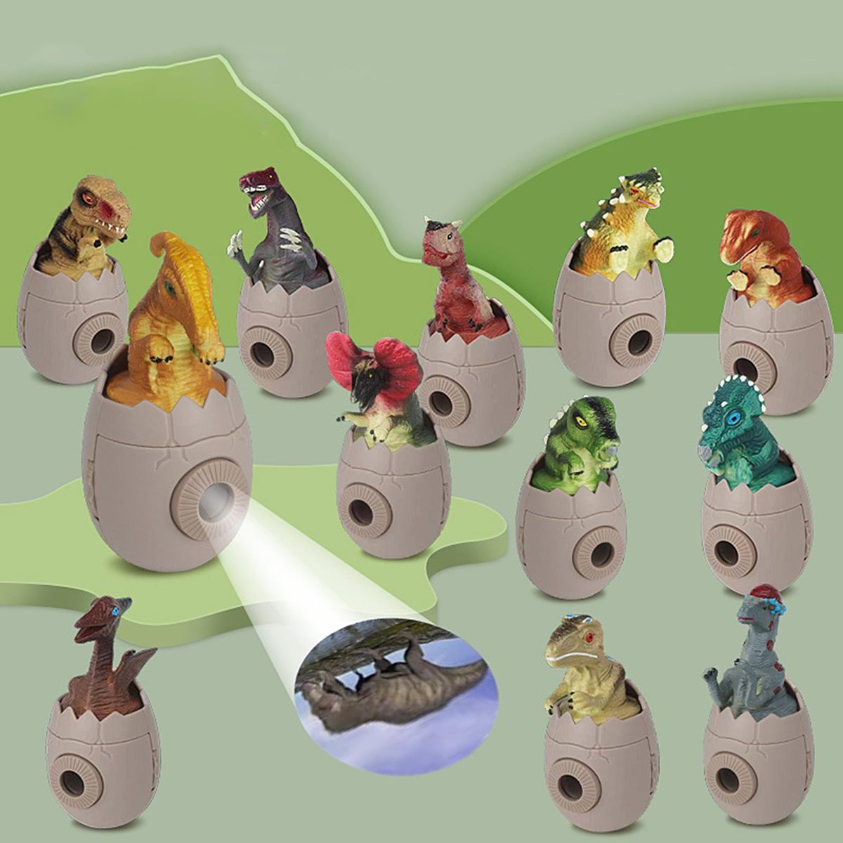 LED Dinosaur Hatching Egg Educational Toy
