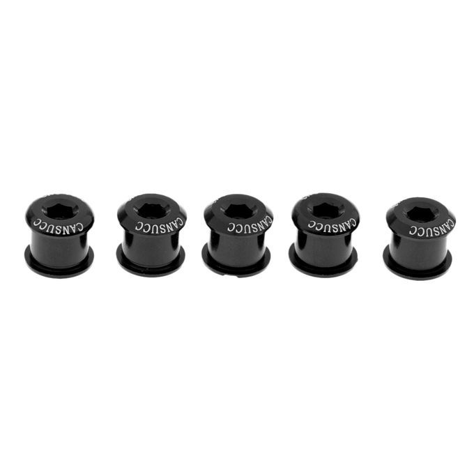 5Pcs Aluminum Alloy Bike Bicycle Chainring Crankset Bolt M8x5mm Black