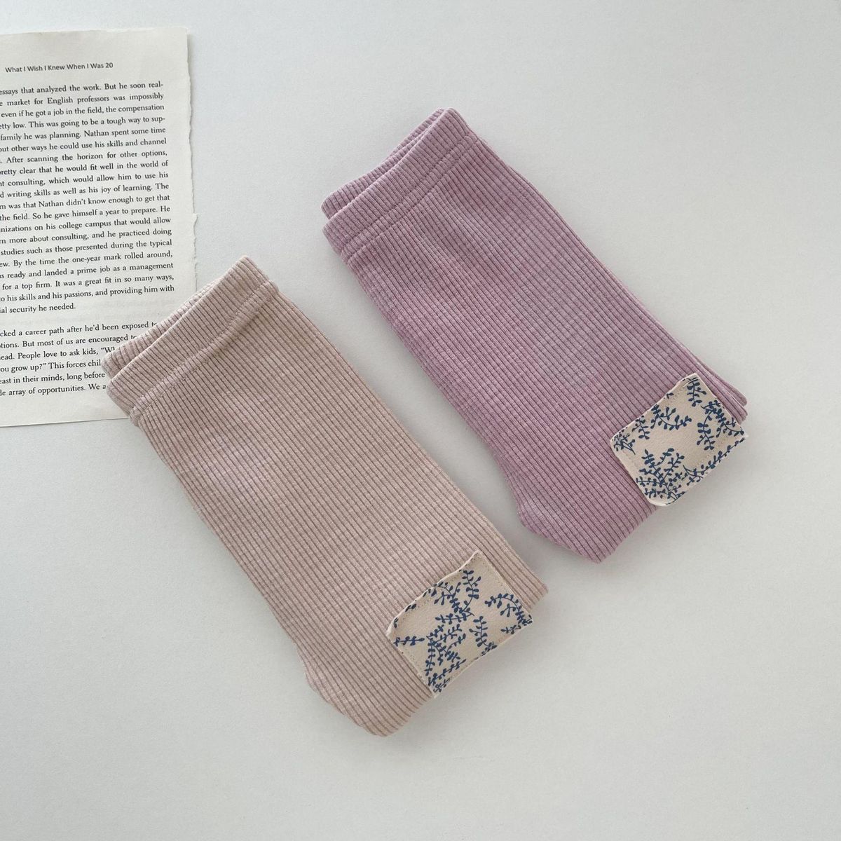 Ins Pop Korean Style Spring and Autumn Baby Girl Baby Fashion Patch Sunken Stripe Leggings Pencil Pants