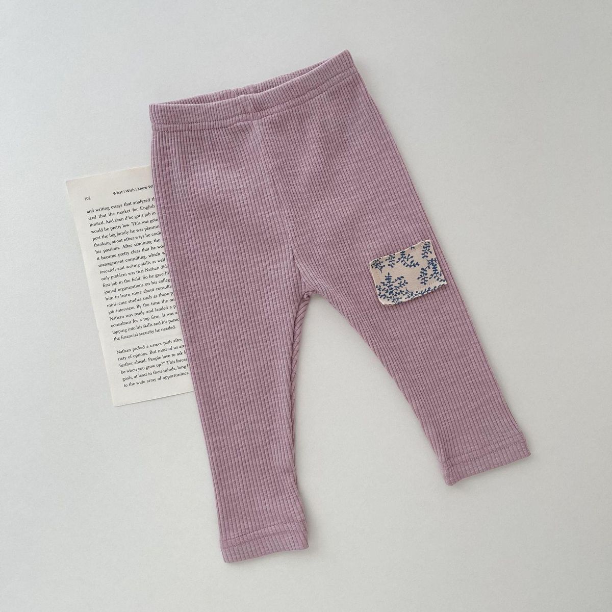 Ins Pop Korean Style Spring and Autumn Baby Girl Baby Fashion Patch Sunken Stripe Leggings Pencil Pants
