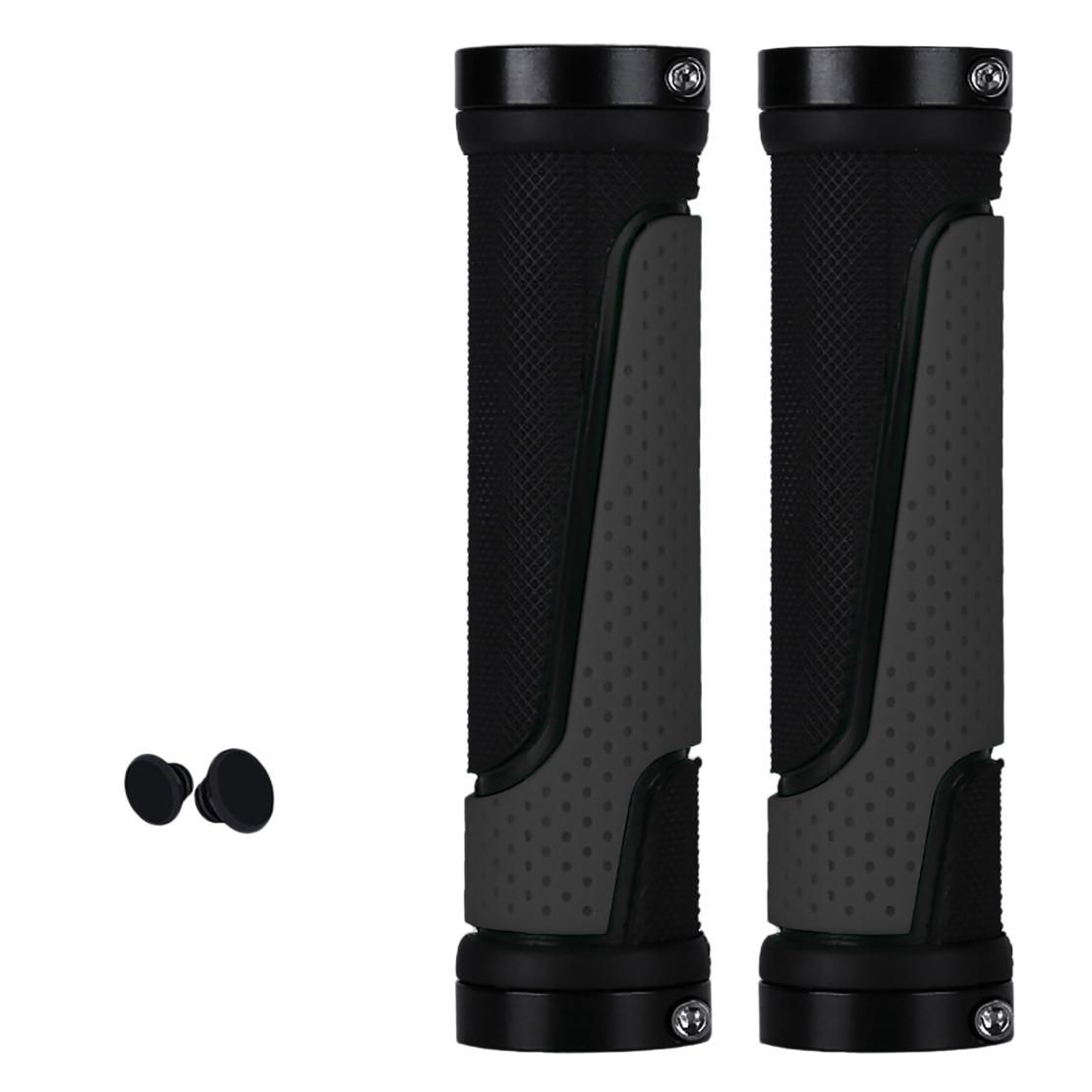 Mountain Bike Grips Non-Slip Durable Shock-Proof Rubber
