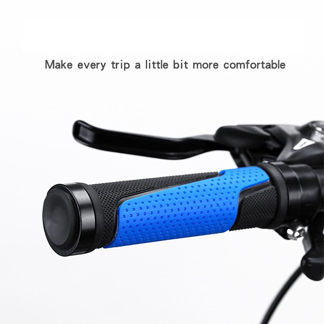 Mountain Bike Grips Non-Slip Durable Shock-Proof Rubber