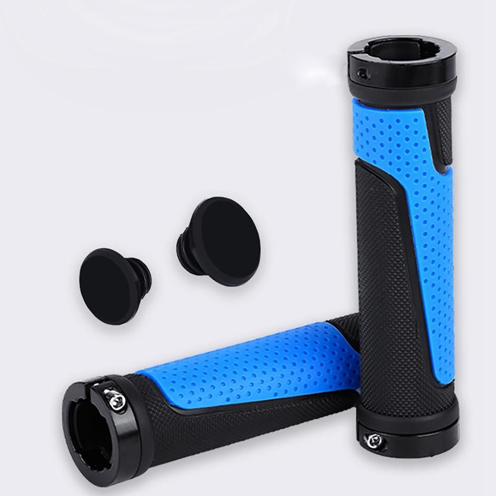 Mountain Bike Grips Non-Slip Durable Shock-Proof Rubber