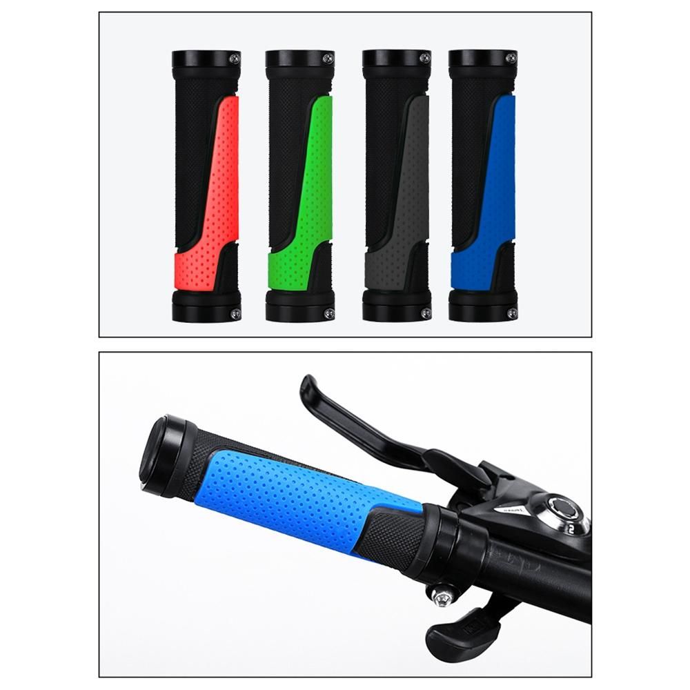 Mountain Bike Grips Non-Slip Durable Shock-Proof Rubber