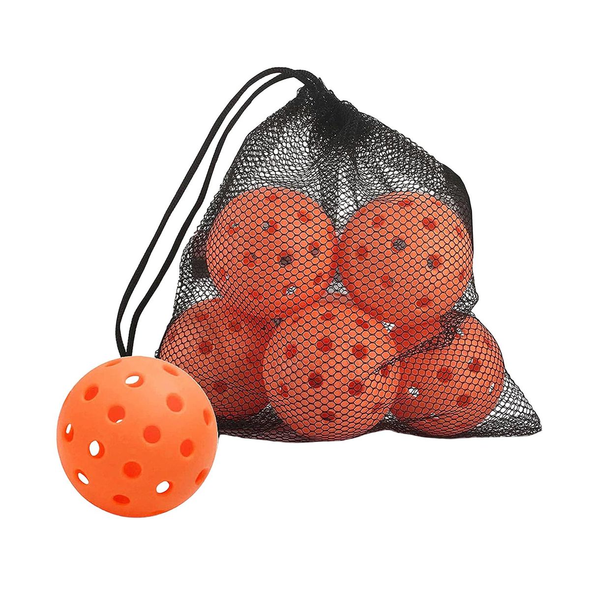 Portable Pickle Ball Nets High Elasticity Durable Orange