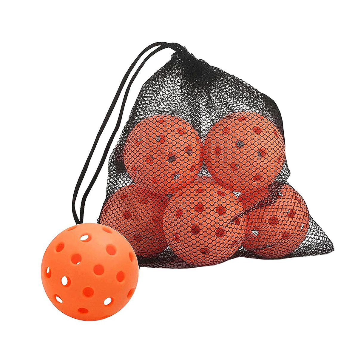 Portable Pickle Ball Nets High Elasticity Durable Orange