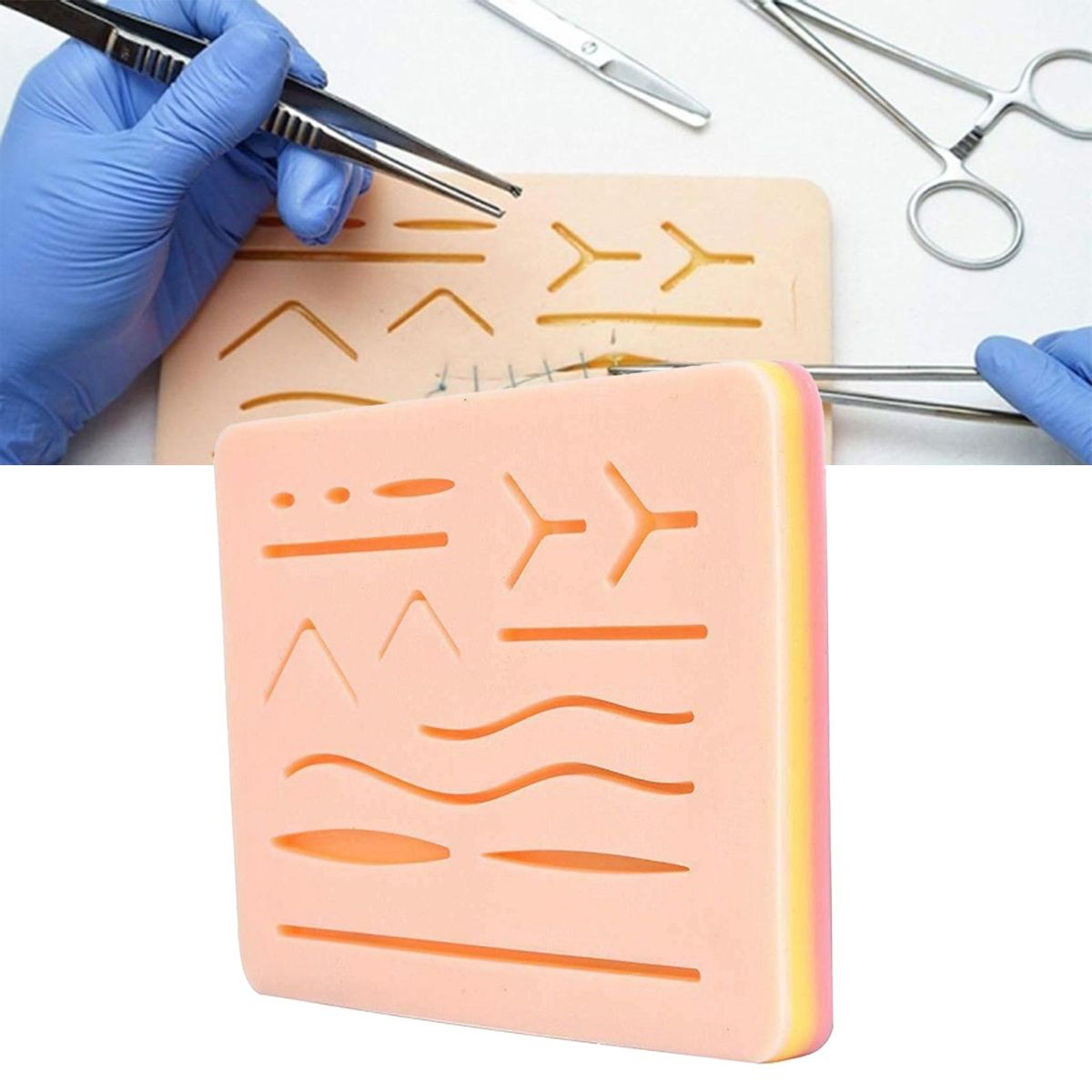Suturing Practice Pad Wound Suture Practice Model Skin Color