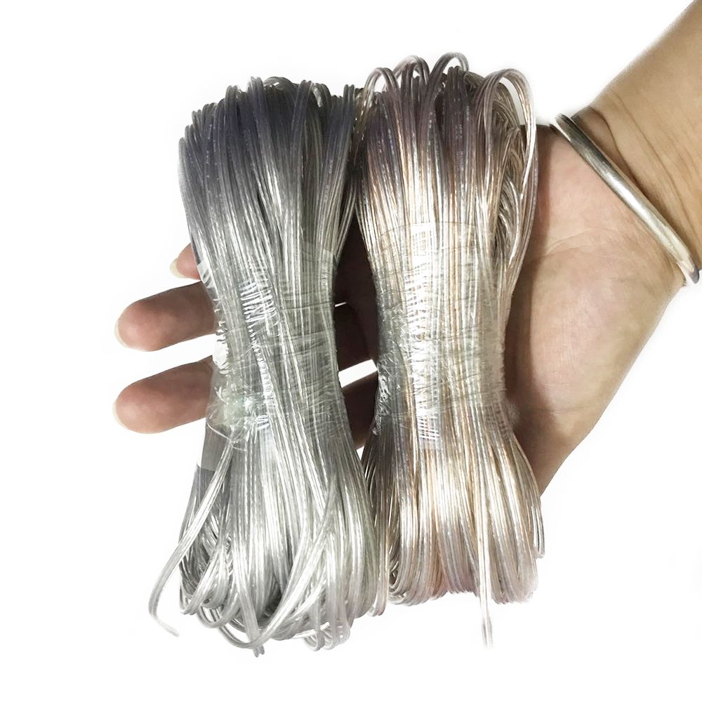 10M 2pin Copper Transparent Color Wire Parallel Line LED