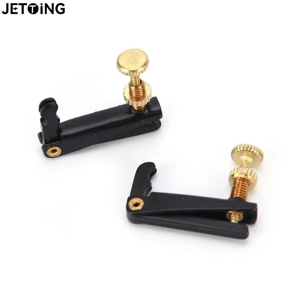 4pcs Violin Fine Tuner Adjuster Copper Plating Screws For 3/4 4/4 Size Violin Parts Accessories