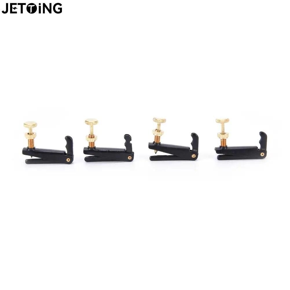 4pcs Violin Fine Tuner Adjuster Copper Plating Screws For 3/4 4/4 Size Violin Parts Accessories