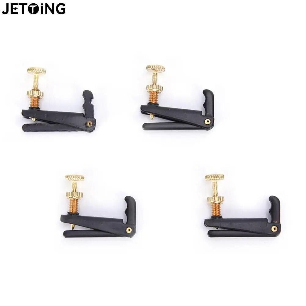 4pcs Violin Fine Tuner Adjuster Copper Plating Screws For 3/4 4/4 Size Violin Parts Accessories