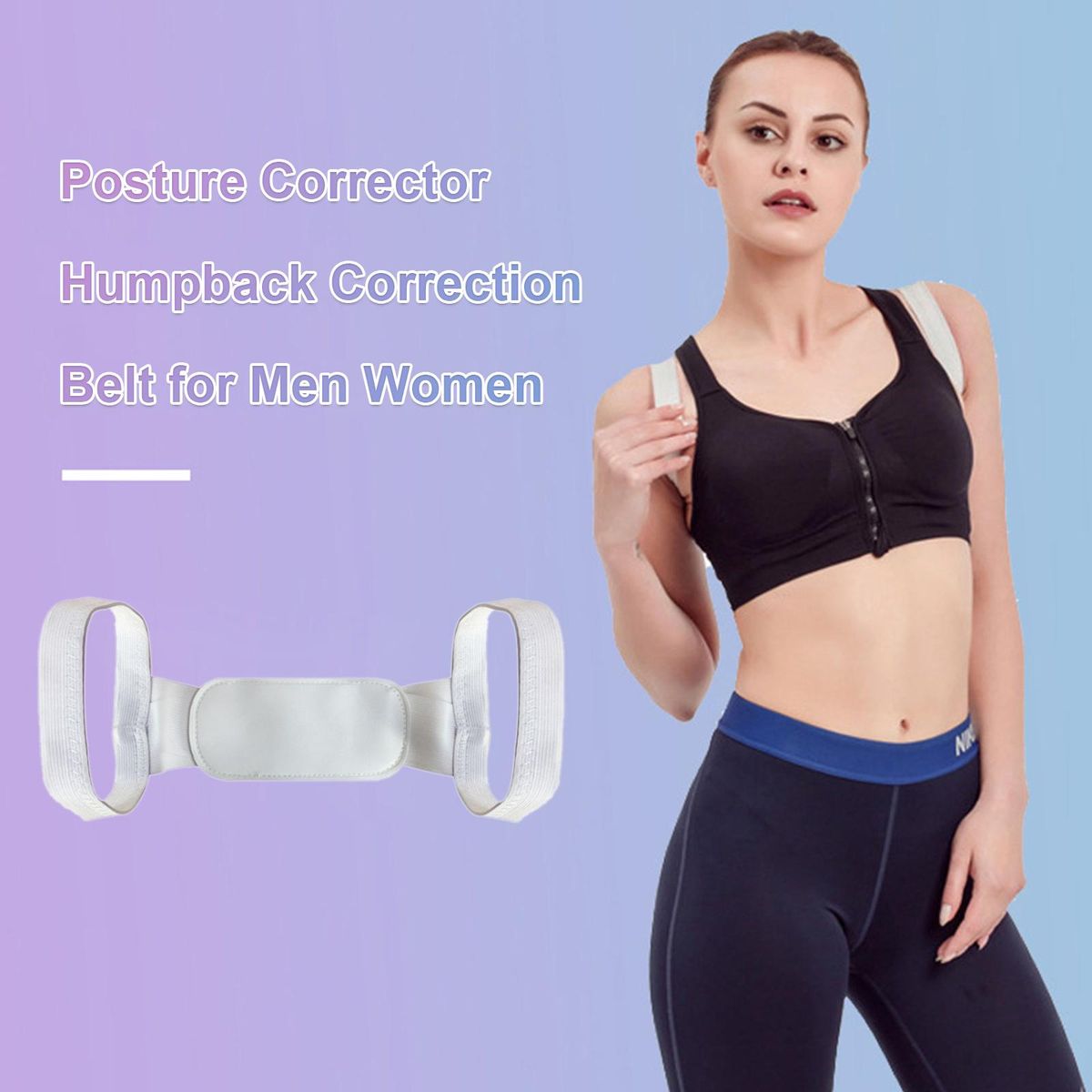 Posture Corrector Humpback Correction Belt for Men Women Scoliosis Back Kyphosis Brace Adjustable Straps Shoulder Support Trainer