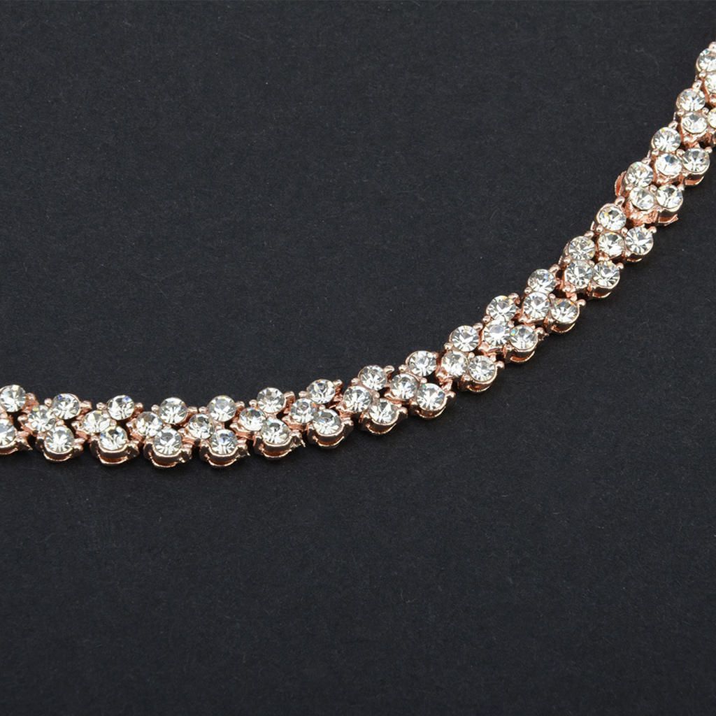 Cubic Classic Tennis Bracelet Adjustable For Casual Party Golden