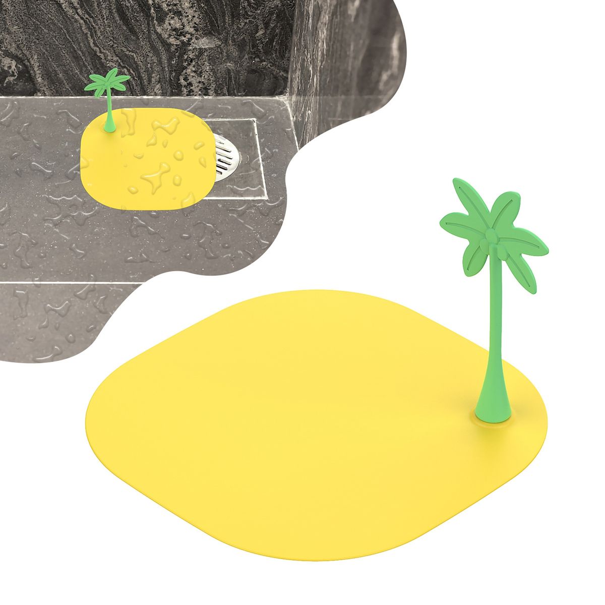 Sink Plug Strong Absorption Bathtub Stopper Yellow