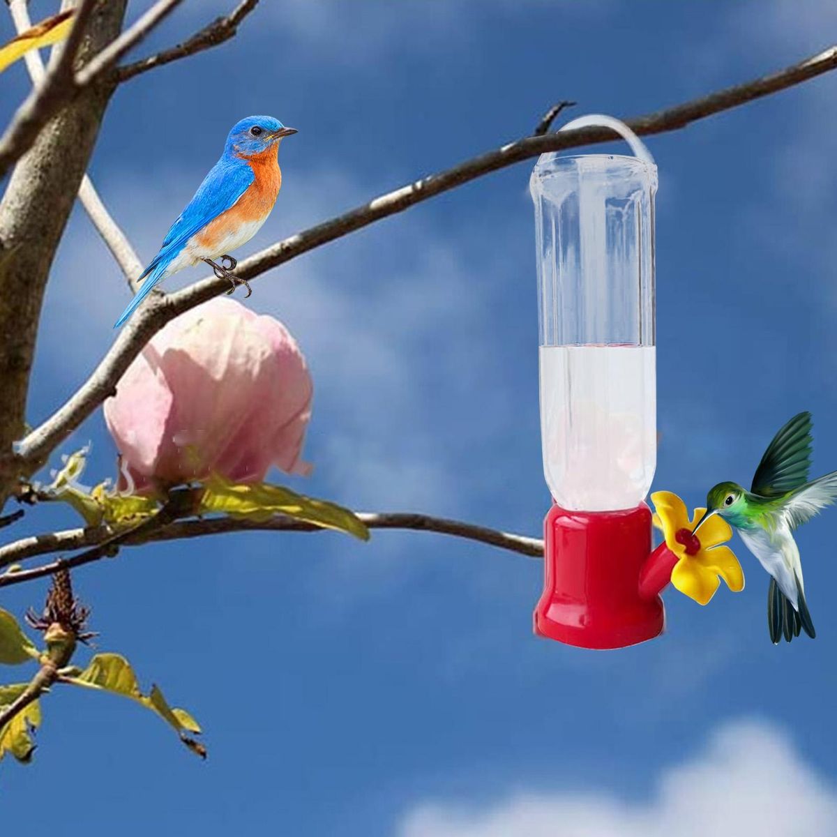 4Pcs Hummingbird Feeders Mini Hummingbird Feeders