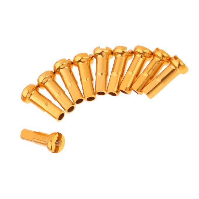 10 Count Bike 14G Spoke Nipples End Caps Ends MTB Road Bicycle Golden