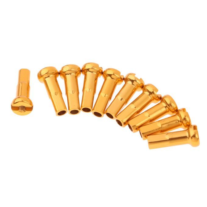 10 Count Bike 14G Spoke Nipples End Caps Ends MTB Road Bicycle Golden
