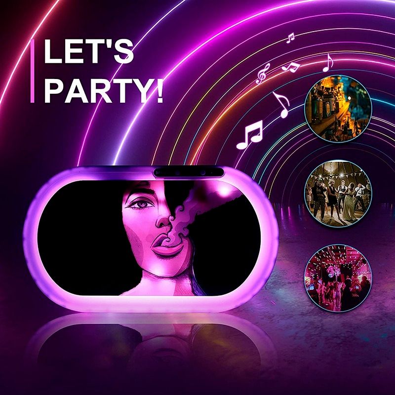 New Arrival LED Rolling Cigarette Weed Tray With Bluetooth