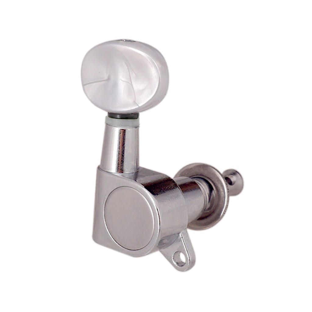Silver 3L3R Sealed Gear Guitar String Tuning Pegs Keys For Acoustic