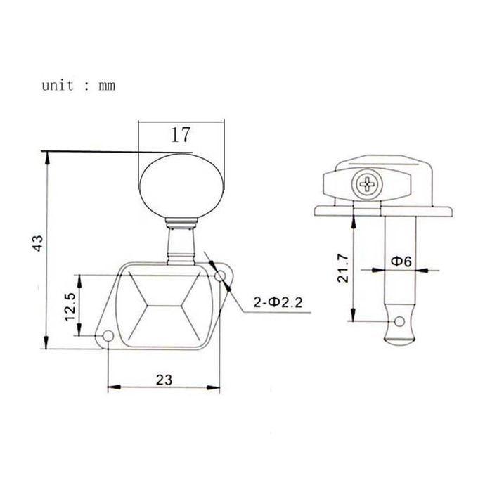 6R Semiclosed Guitar Tuning Pegs Machine Heads For Acoustic Electric
