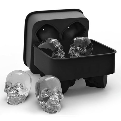 Reative  Ll I E  Ube Tray 3D  Ool Shape Four Giants Sili One Mold For Bar-black