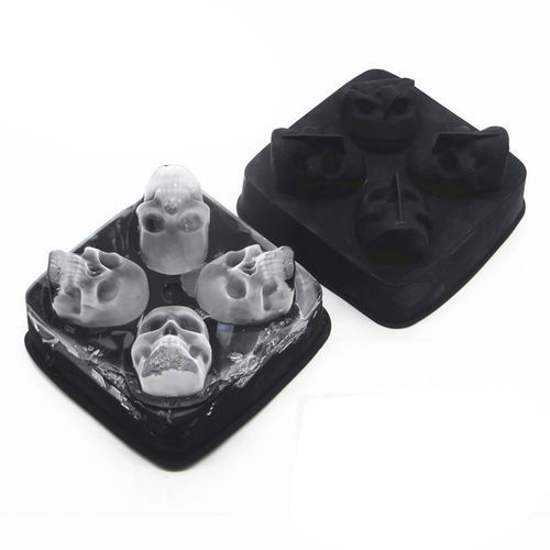 Reative  Ll I E  Ube Tray 3D  Ool Shape Four Giants Sili One Mold For Bar-black