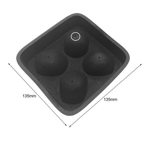 Reative  Ll I E  Ube Tray 3D  Ool Shape Four Giants Sili One Mold For Bar-black