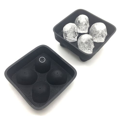 Reative  Ll I E  Ube Tray 3D  Ool Shape Four Giants Sili One Mold For Bar-black